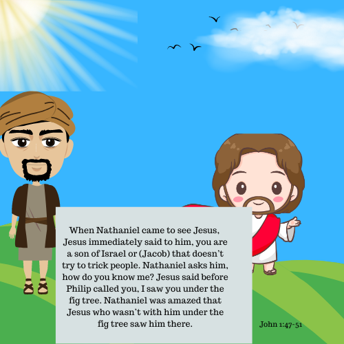 Jesus and Nathaniel - A Child's Place